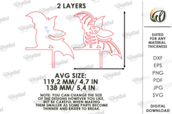 Halloween Skeletons Door Corners Bundle Laser Cut Product Image 2