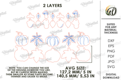 Fall garland Laser Cut. Fall Decor SVG Product Image 2