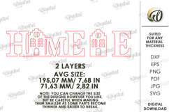 Home Stand Decor Laser Cut. Standing Decor SVG Product Image 2