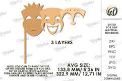 Mardi Gras Photo Booth Props Bundle Lasercut. Mardi Gras SVG Product Image 3