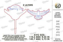 Christening Cake Topper Laser Cut. Christening decor SVG Product Image 2