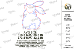 Easter Photo Booth Props Bundle Laser cut. Easter SVG Product Image 3