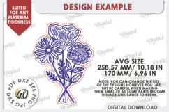 Wooden Bouquet Laser Cut. Mother's Day SVG Product Image 2