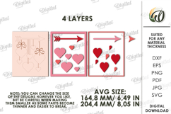 Valentine's Day Layered Wall Decors Bundle Laser Cut Product Image 2