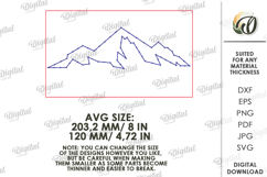 String Art Decor Laser Cut. Wall Decor. Mountains SVG Product Image 2