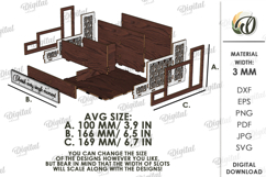3D Office Organizer Laser Cut. Desk Organizer SVG Product Image 2