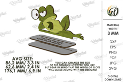 Funny Animal Stand Laser Cut. Stand Decor. Frog SVG Product Image 2
