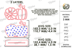 Wooden Pumpkin Decor Laser Cut. Stand Decor SVG Product Image 2