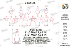Christmas Banner Laser Cut. Christmas Garland SVG Product Image 2