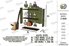 3D Halloween Stand Laser Cut. Halloween Standing Decor SVG Product Image 2