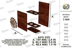 3D Toothbrush Holder Laser Cut. Wall Bathroom Organizer SVG Product Image 2