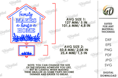 Personalized Family Wall Sign Laser Cut. Home Wall Decor DVG Product Image 2