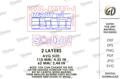 3D School Gift Tag Laser Cut. Present Tag SVG Product Image 2