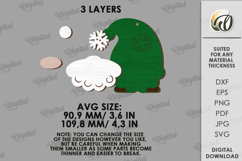 Christmas Ornament Laser Cut. Christmas Garland SVG Product Image 2