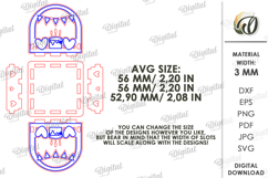 Happy Birthday Candle Holder Laser Cut. Candle Holder SVG Product Image 2
