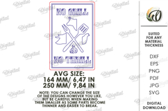 BBQ Cutting Board Laser Cut. Kitchen decor SVG Product Image 2