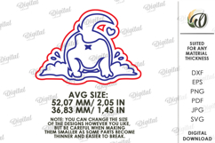 Funny Wooden Magnet Laser Cut. Fridge Magnet SVG Product Image 2