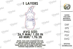 Christmas Animal Clothespin Magnets Laser Cut. Christmas SVG Product Image 3