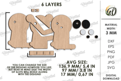 Multi Cord Holder Laser Cut. Wooden Cord Organizer SVG Product Image 2