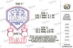 3D Personalized Dad Sign Laser Cut. Wall Decor SVG Product Image 2