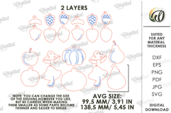 Fall garland Laser Cut. Fall Decor SVG Product Image 2
