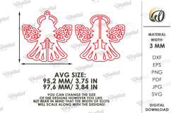 3D Christmas Ornament Laser Cut. Christmas Tree Decor SVG Product Image 2