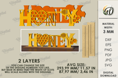Bee word stand Laser Cut. Honey SVG Product Image 2