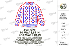 Christmas Stich Ornament Laser Cut. Embroidery Patterns SVG Product Image 2
