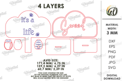 3D Bee Stand Laser Cut. Home Decor. Stand Decor SVG Product Image 2