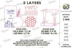 Bee Stand Laser Cut. Standing Home Decor SVG Product Image 2