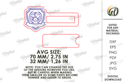 Badge with name window Laser cut. Name Tag SVG Product Image 2