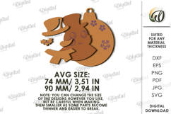 Christmas Layered Ornament Laser Cut . Christmas Decor SVG Product Image 2