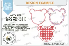Kids Room Wall Decor Laser Cut. Baby Room SVG. Cute Bear SVG Product Image 3