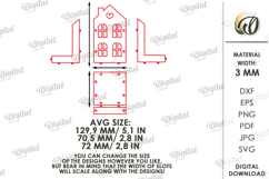 House Candle Holder Laser Cut. Home decor SVG Product Image 2