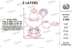 Christmas Tree Ornaments Laser Cut. Christmas Tree Decor SVG Product Image 3