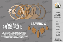 Forest Dream Catcher Laser Cut. Layered Dream Catcher SVG Product Image 2
