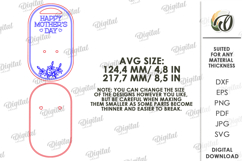 3D Gift Flower Holder Laser Cut. Bouquet Holder Card SVG Product Image 2
