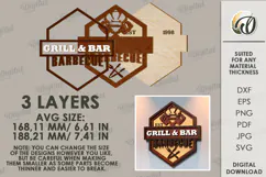 Bar and grill Sign Laser Cut. Griling SVG Product Image 2