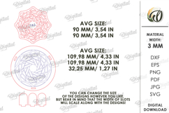 Kitchen Coaster Laser Cut. Drink Coaster With Holder SVG Product Image 2