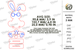 3D Easter Bunny Laser Cut. Easter Stand Decor SVG Product Image 2