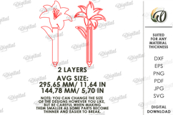 3D Teacher Pencil Flower Laser Cut. Teacher Gift SVG Product Image 2