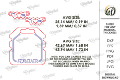 Matching Bracelets With A Holder Lasercut. Bracelet Card SVG Product Image 2