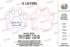 3D Pet Charcuterie Board Laser Cut. Pet Treat Plate SVG Product Image 2