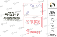 Summer Mini Sign Laser Cut . Summer Wall Decor SVG Product Image 2