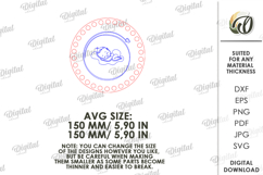 Crochet Basket Tray Base Laser Cut. Crochet Base SVG Product Image 2