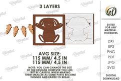 3D Easter Wall Decor Laser Cut. Easter Wall Sign SVG Product Image 2