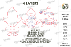 3D Fall Stand Laser Cut. Standing Decor. Owl SVG Product Image 2