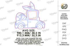 Easter Photo Booth Prop Laser cut. Easter SVG Product Image 2