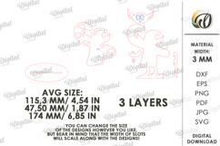 Christmas Stand Decor Laser Cut. Christmas Decor SVG Product Image 2