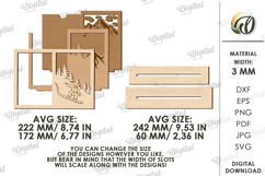 Vacation Frame Laser Cut. Summer Photo Frame SVG Product Image 2